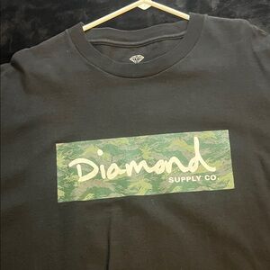 Diamond Supply Co. Green Camo Logo Tee